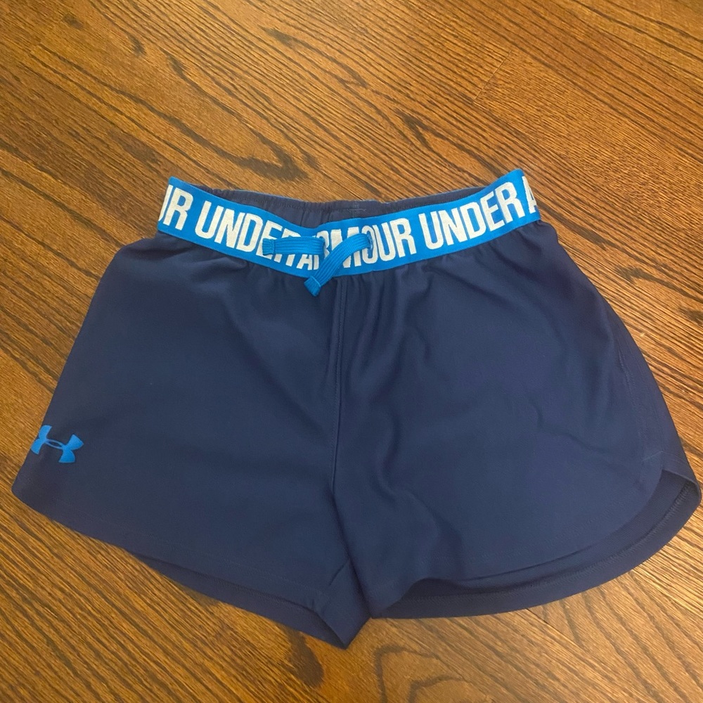 Girls Navy Blue Under Armour Shorts